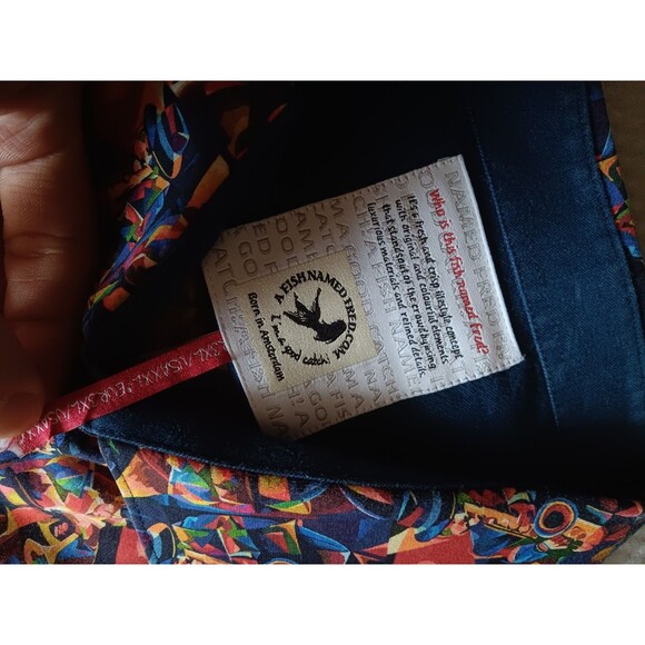 A Fish Named Fred Shirt Jazz Musician Saxophone Music Art Bold Flare Mens XXL - Picture 3 of 7